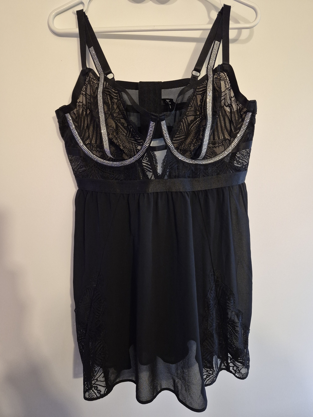 torrid Black Lace Mesh Babydoll
